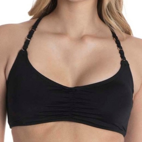 ⚫️NWT LAUNDRY RING SWIM TOP - Picture 1 of 3
